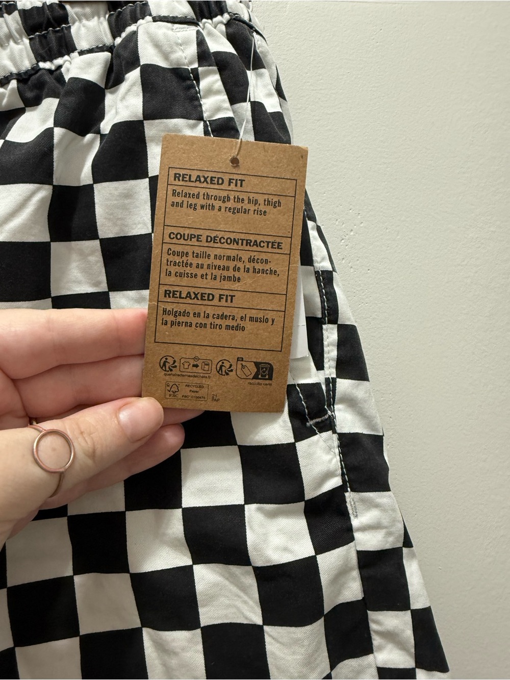 Vans Range Relaxed Elastic Shorts Checkered Large - Picture 5 of 7